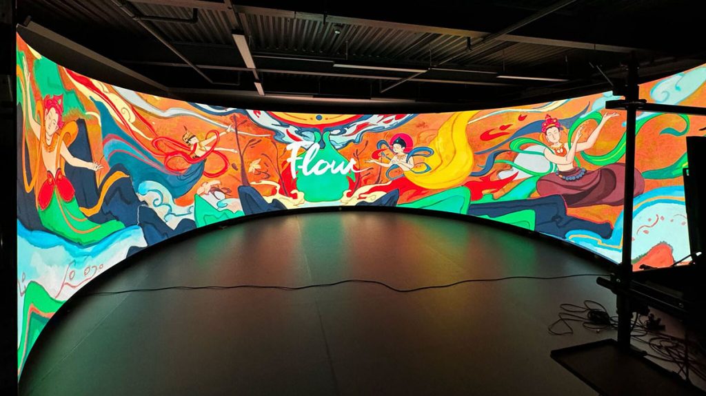  “Flow” on display in the CAVERN (Credit: Nina Wang)